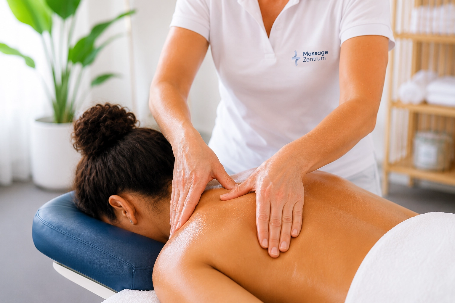 Entspannende klassische Massage in der Praxis Wohlen im Schloss Mühlenhof